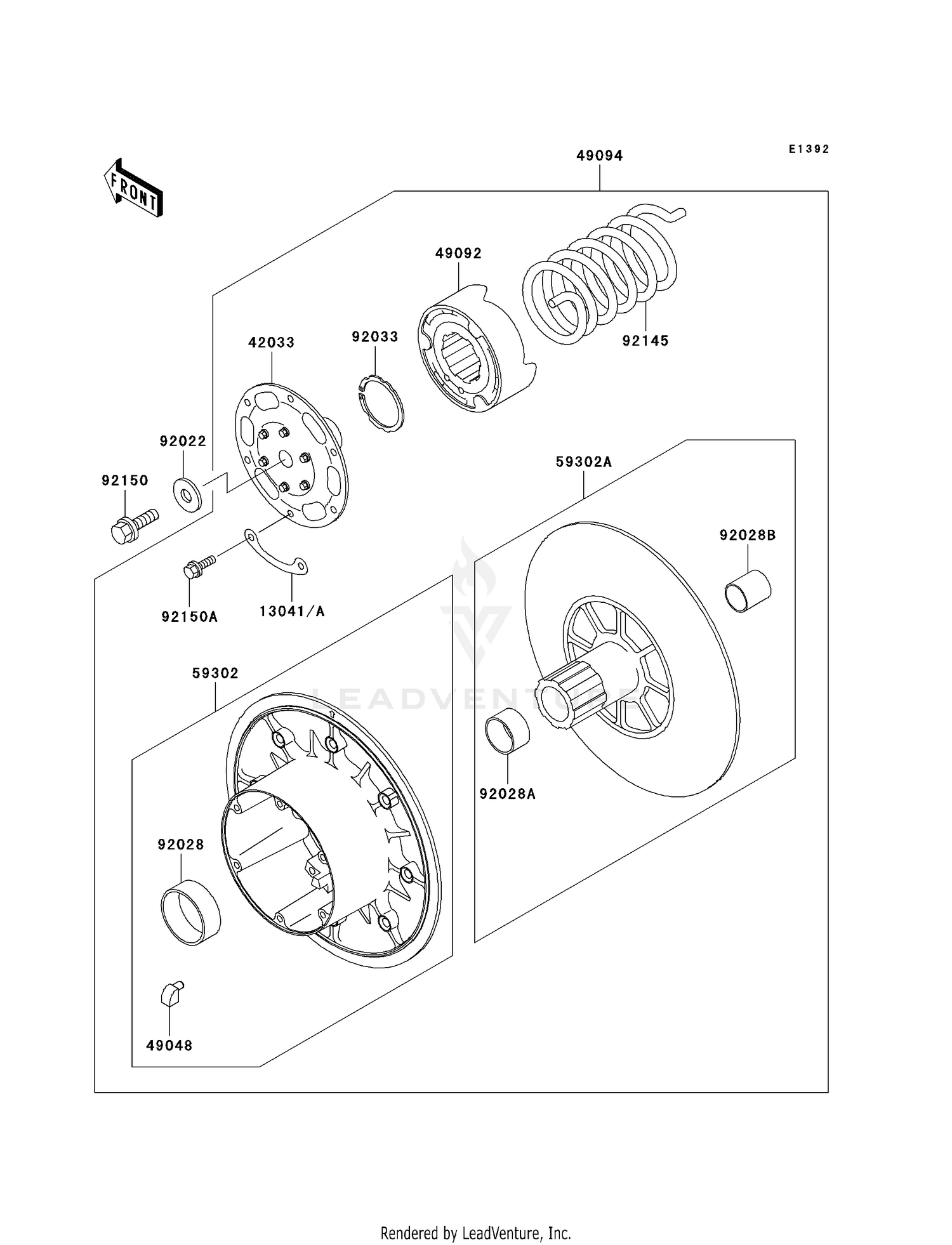 92145-1350 SPRING,DRIVEN CONVERT