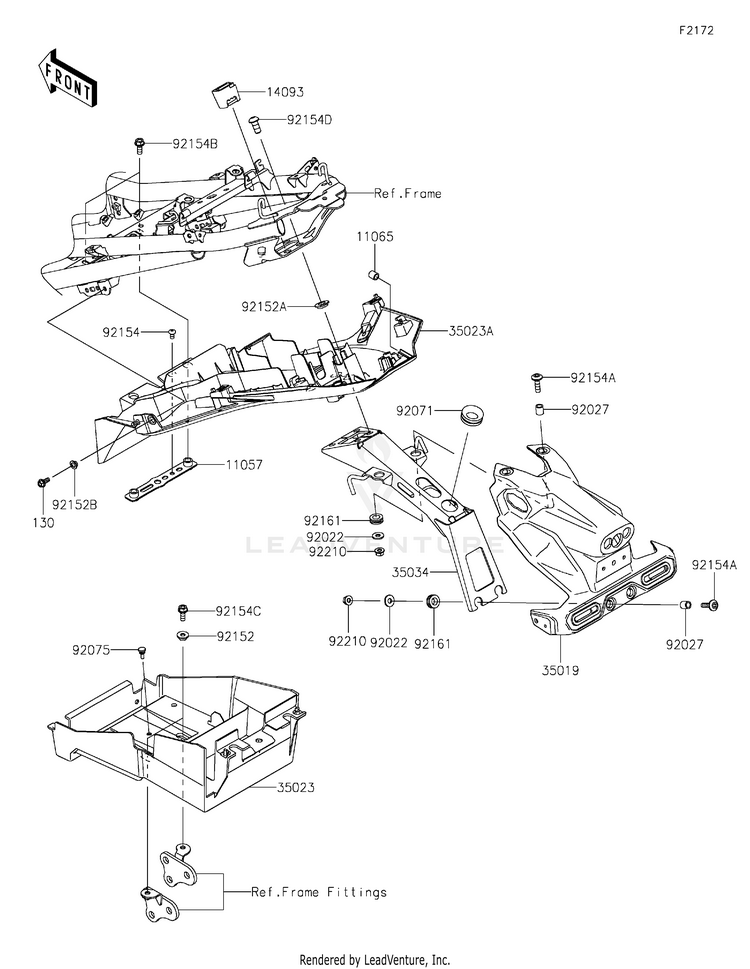Rear Fender(S) Schematic