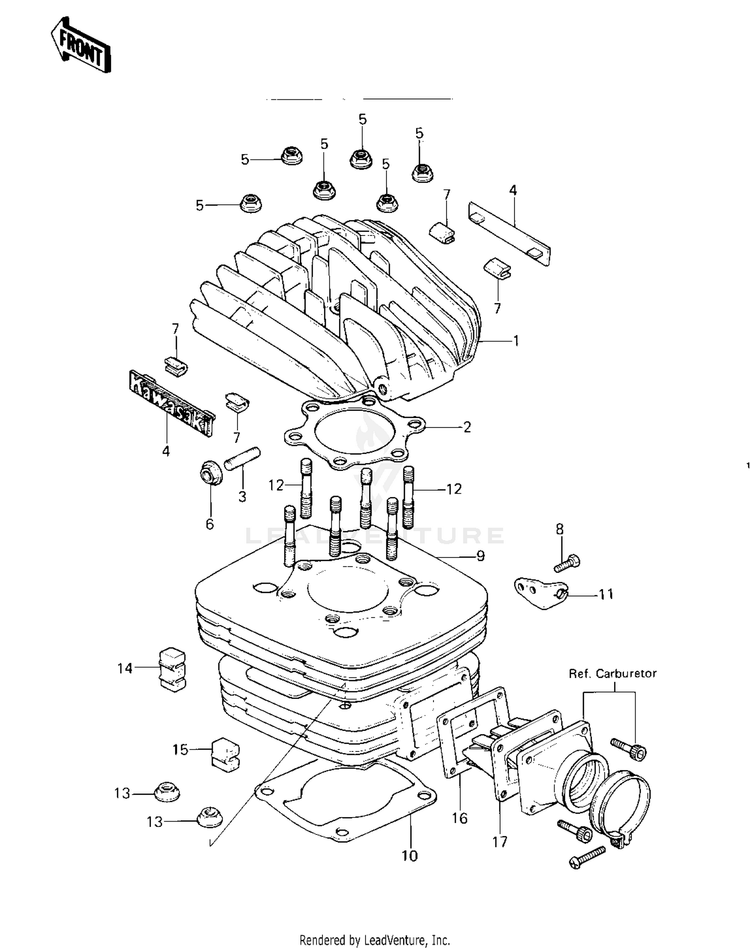 CYLINDER HEAD/CYLINDER/REED VALVE