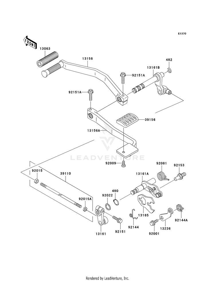 Gear Change Mechanism Schematic