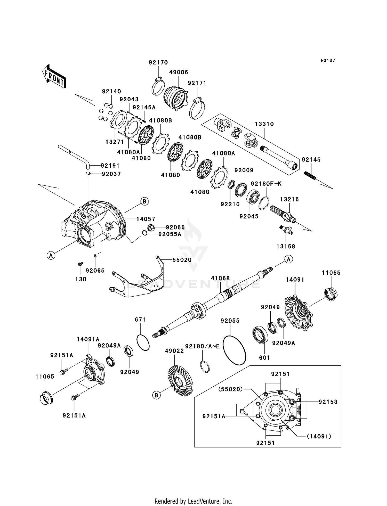 DRIVE SHAFT-REAR