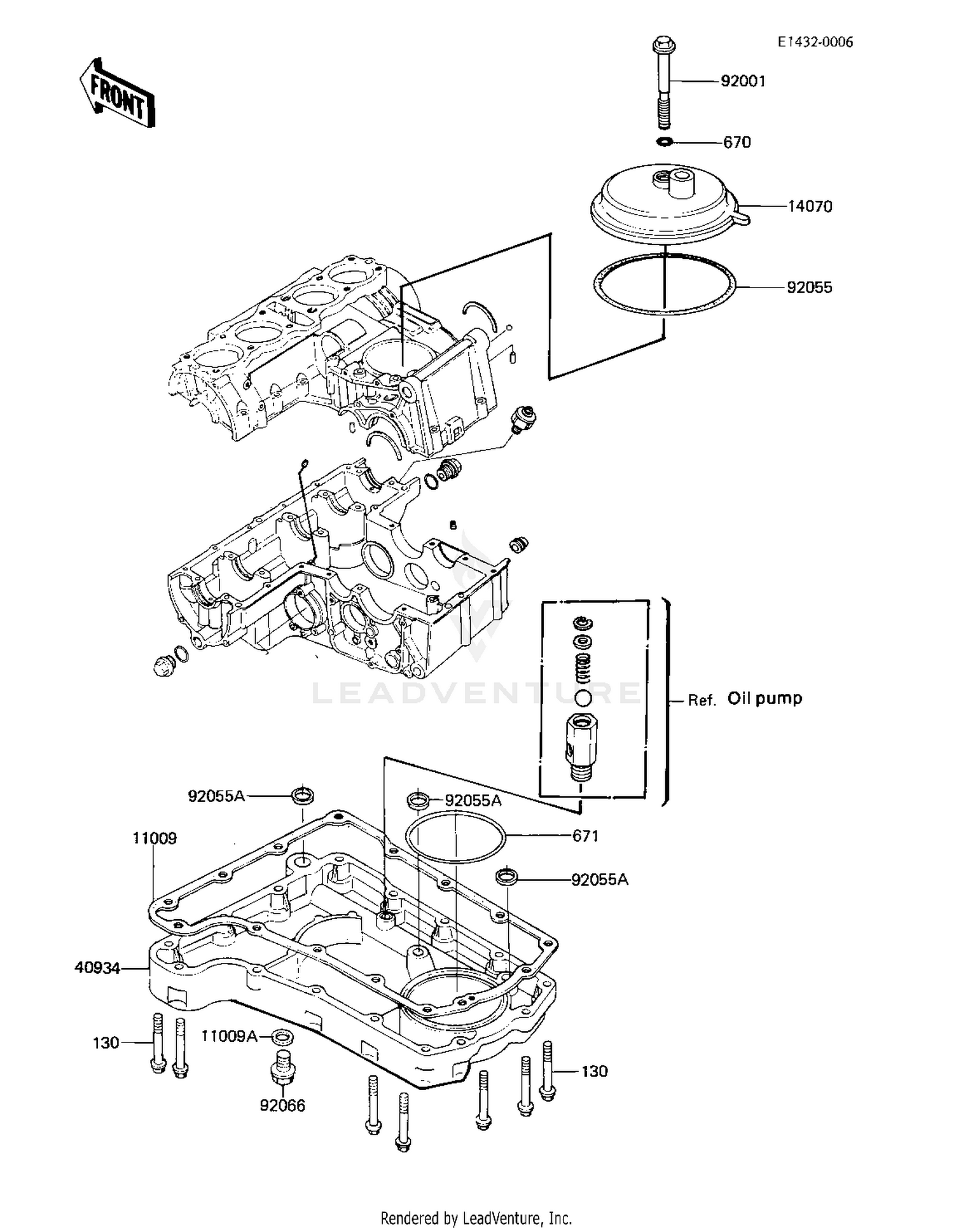BREATHER COVER/OIL PAN ('81 -'82 KZ750-E