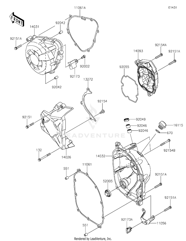 Engine Cover(S) Schematic
