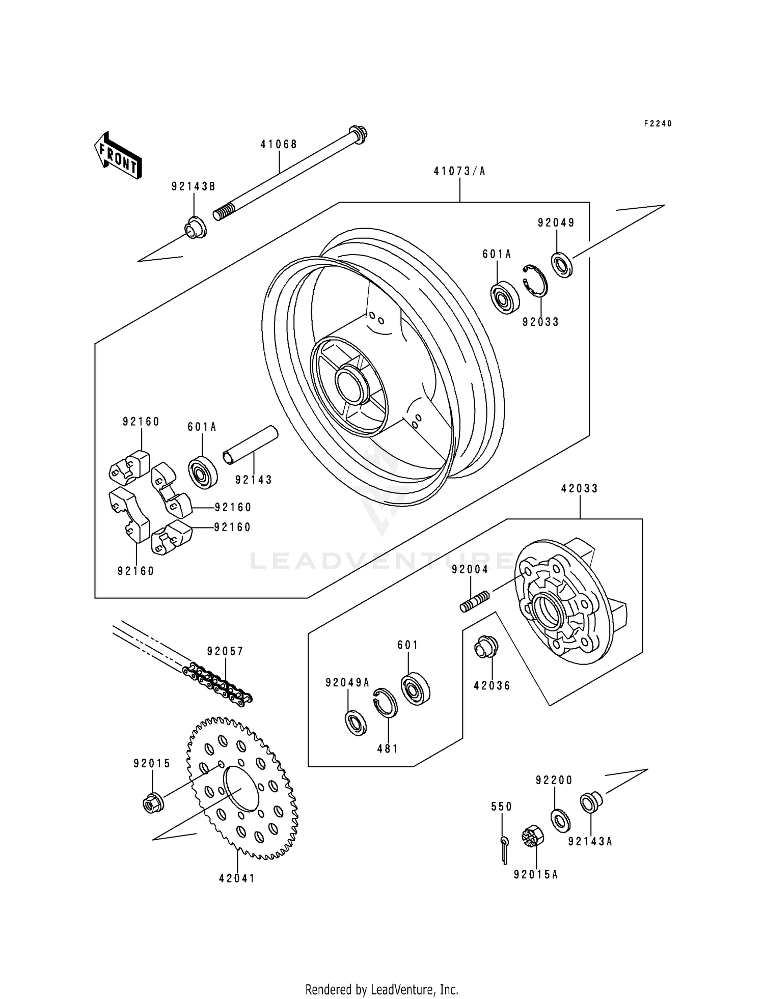 REAR WHEEL/CHAIN