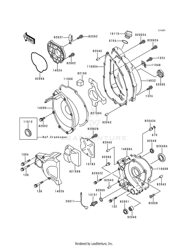 Engine Cover(S) Schematic
