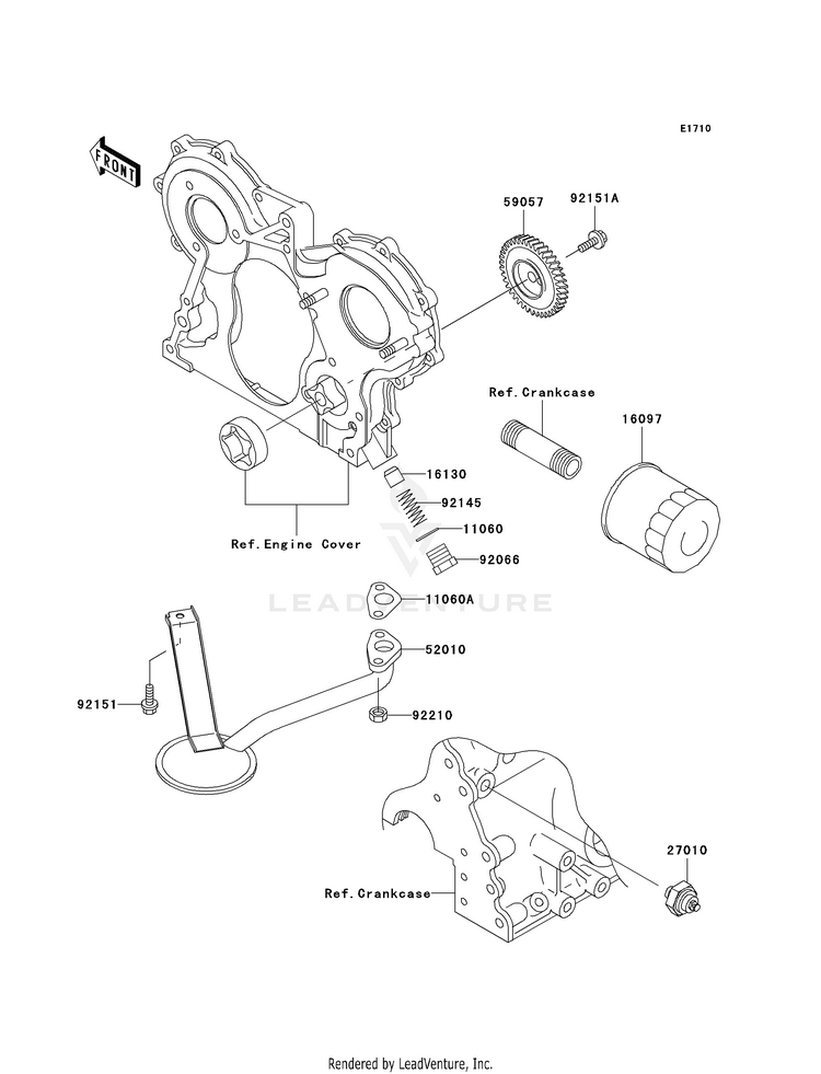 Oil Pump/Oil Filter Schematic