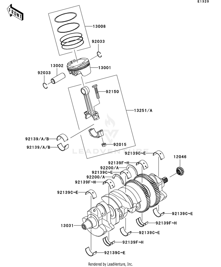 Crankshaft/Piston(S) Schematic