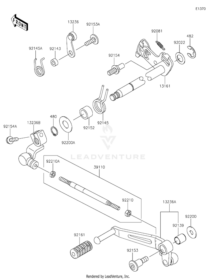 Gear Change Mechanism Schematic