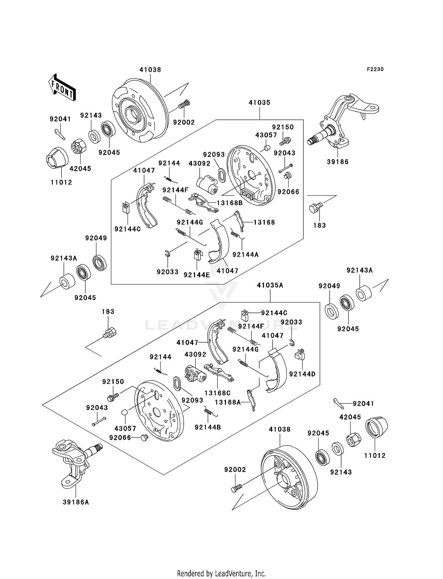 FRONT HUBS/BRAKES