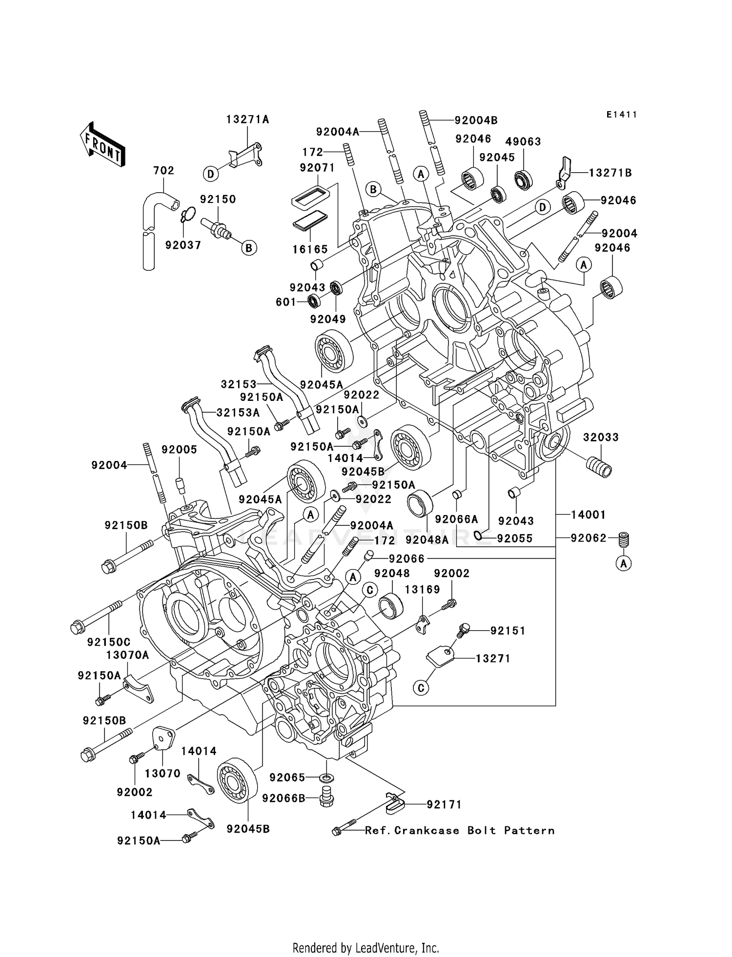 CRANKCASE (VN1500-L2)