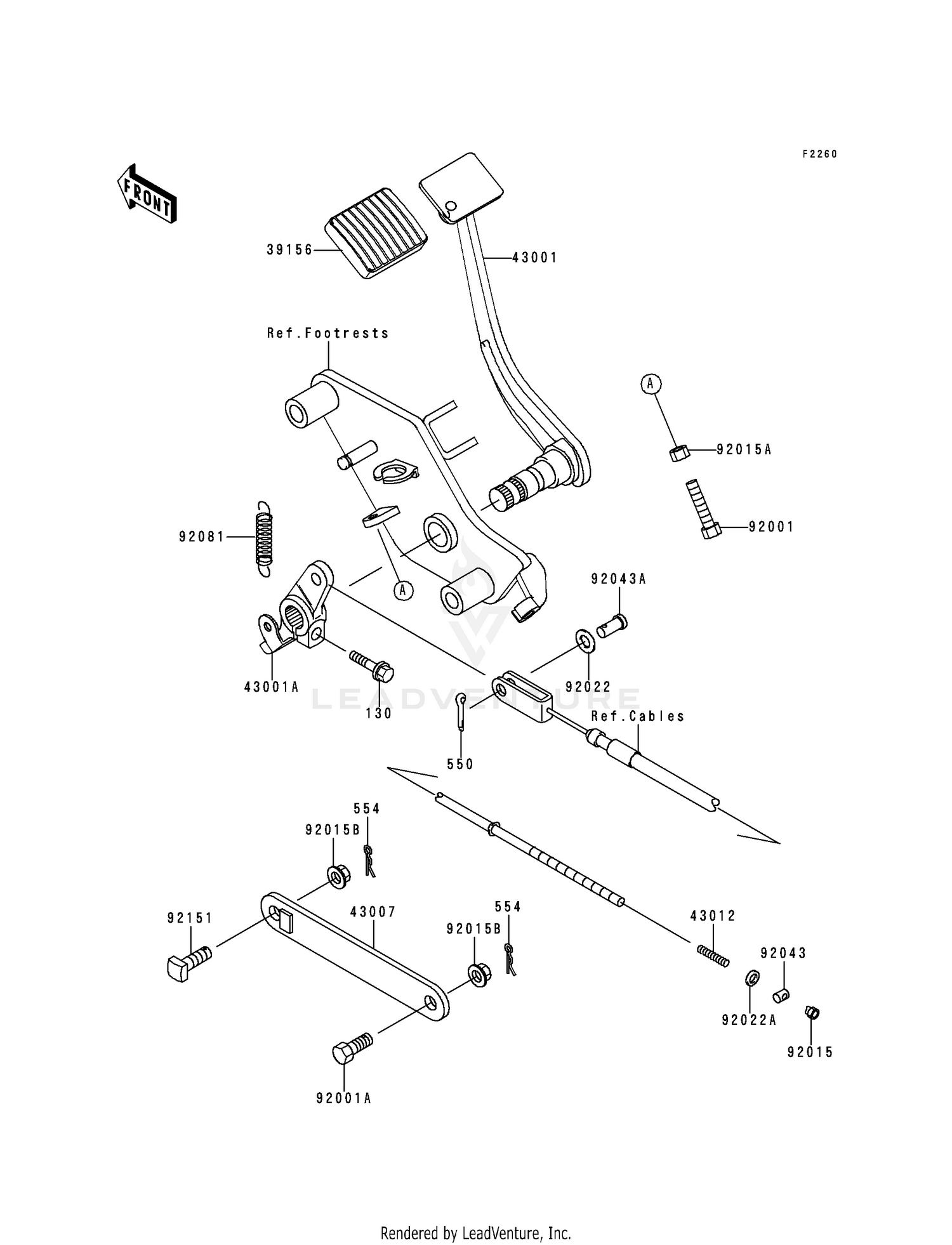 BRAKE PEDAL/TORQUE LINK
