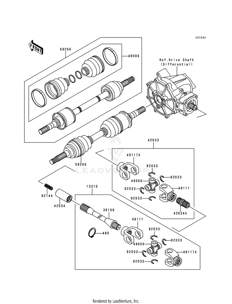 Drive Shaft (Front) Schematic