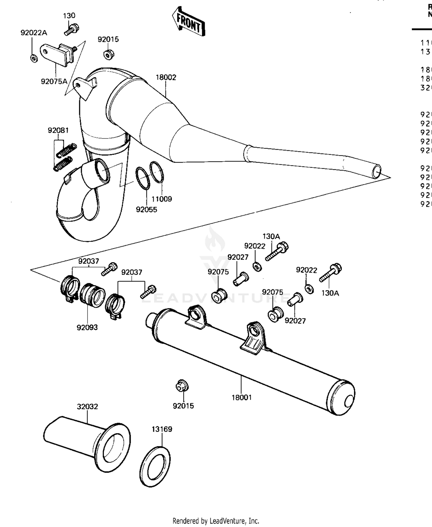 MUFFLER ('82 KDX250-B2)