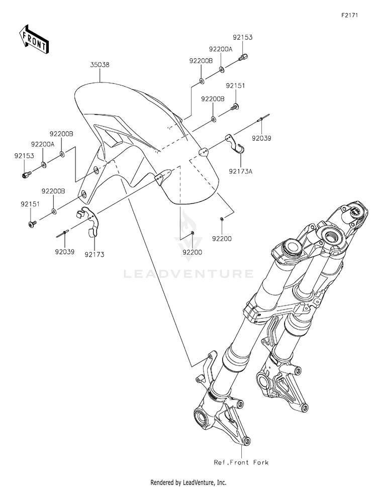 Front Fender(S) Schematic