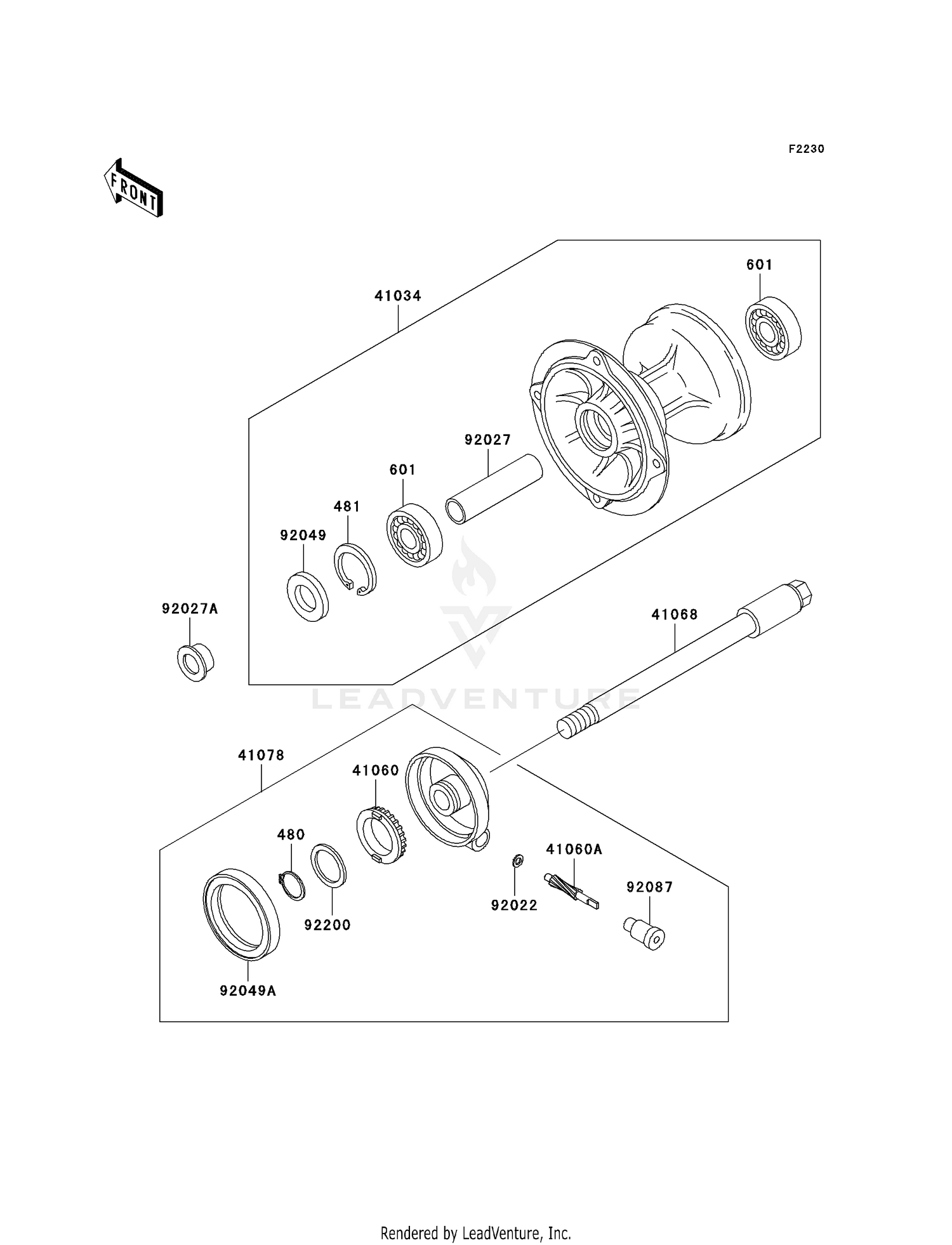 FRONT HUB