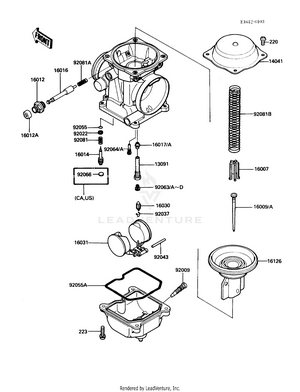 Carburetor Parts Schematic