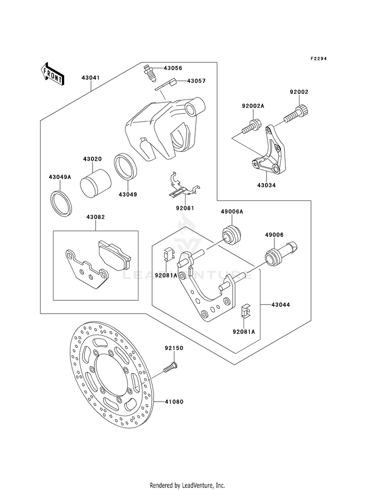 Rear Brake (Vn1500-G1/G1a/G2a) VN1500-G1 Vulcan 1500 Nomad (1999) Schematic