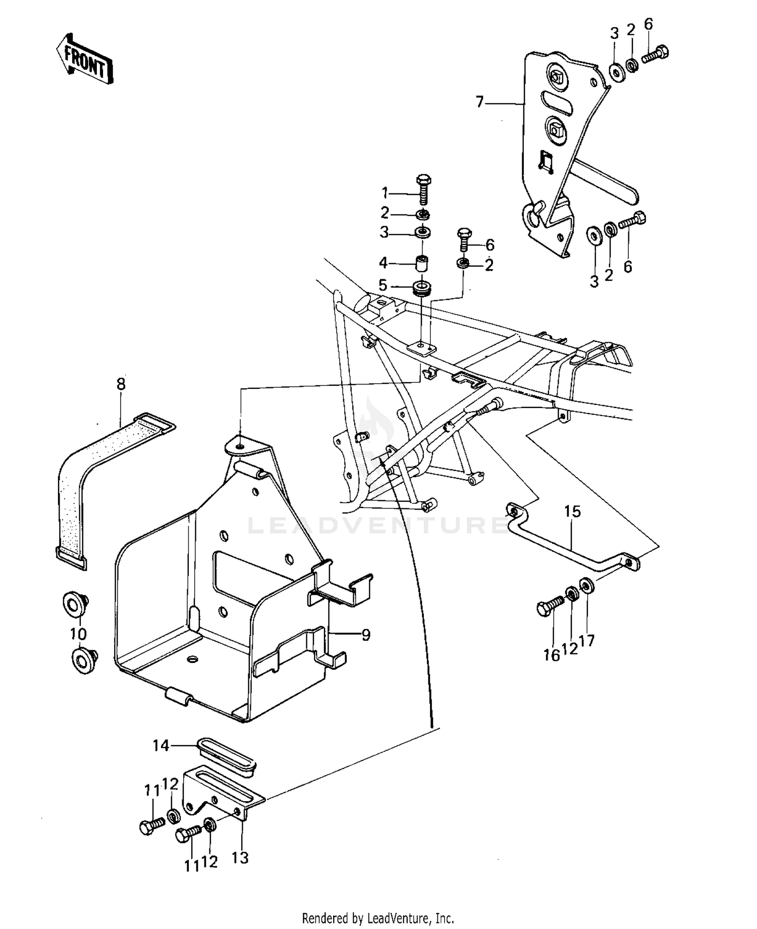 BATTERY CASE/ELECTRO BRACKET