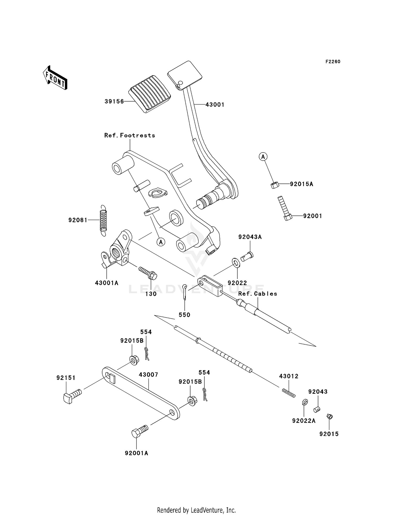 BRAKE PEDAL/TORQUE LINK