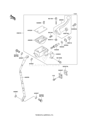 Front Master Cylinder Schematic