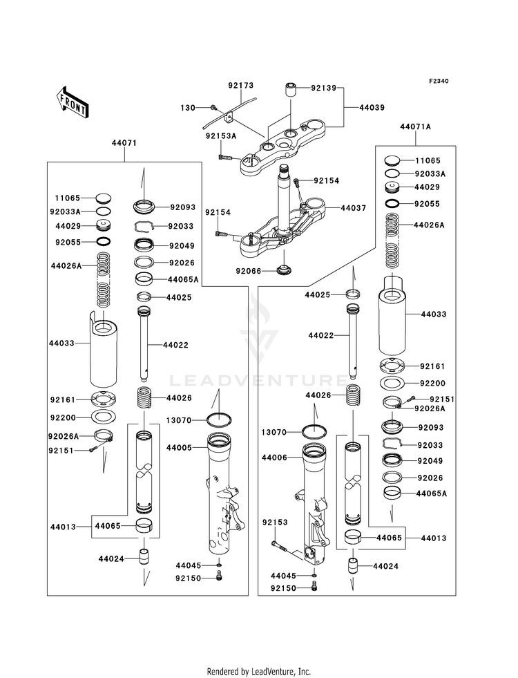 Front Fork Schematic