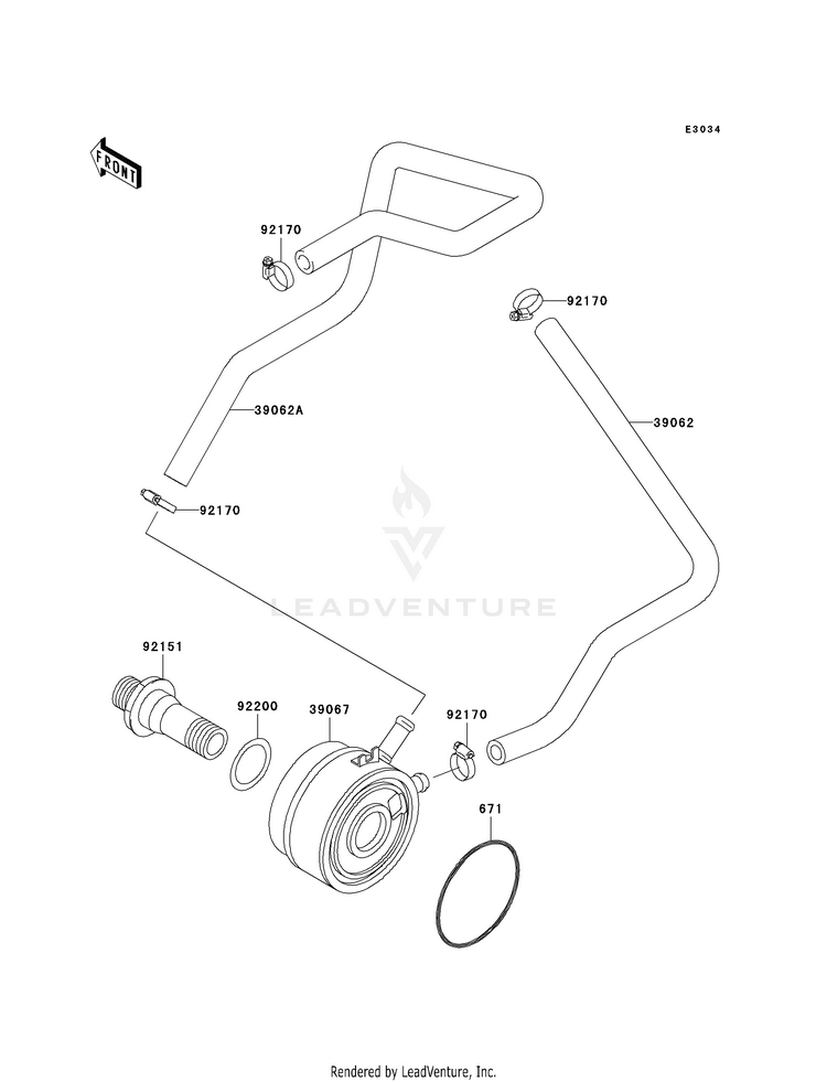 Oil Cooler Schematic