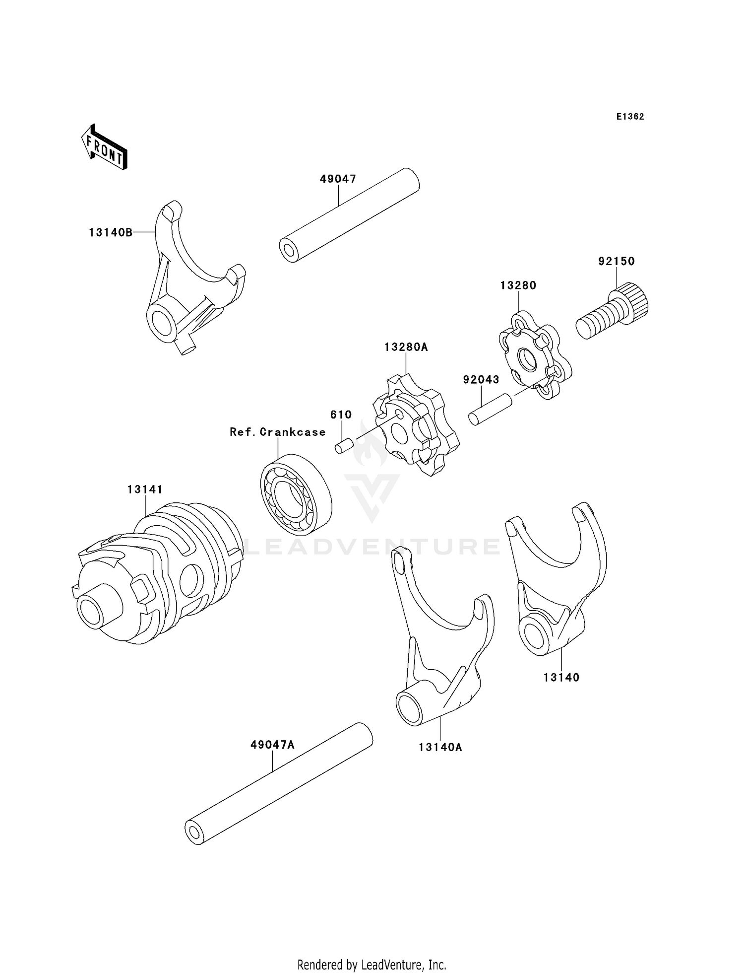 GEAR CHANGE DRUM/SHIFT FORK(S)
