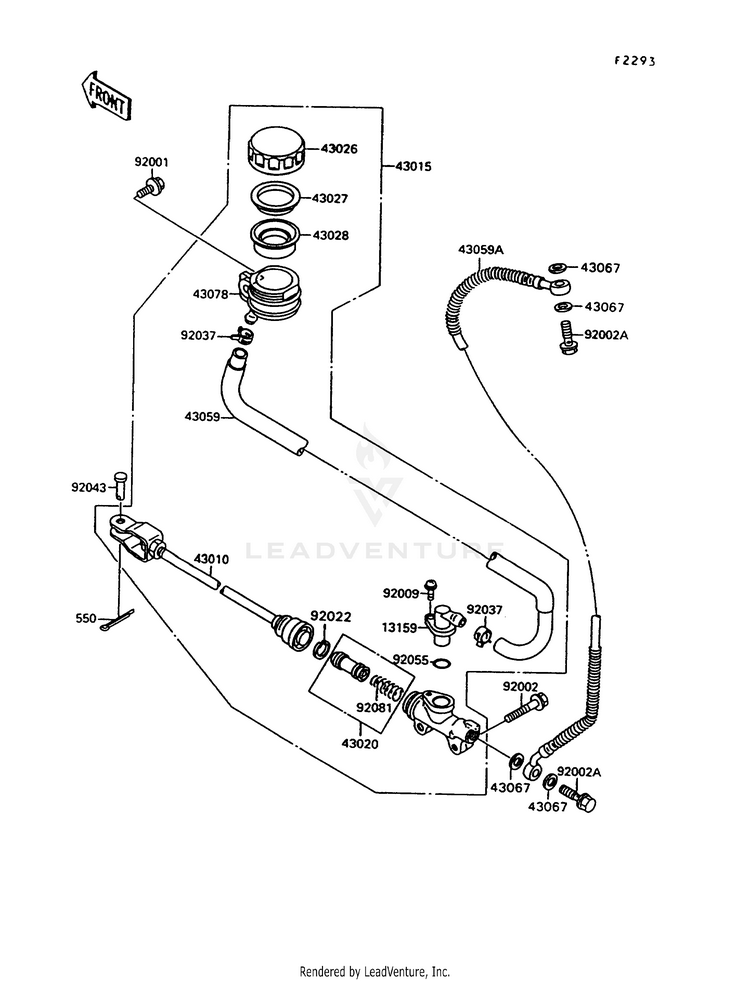 Rear Master Cylinder Schematic