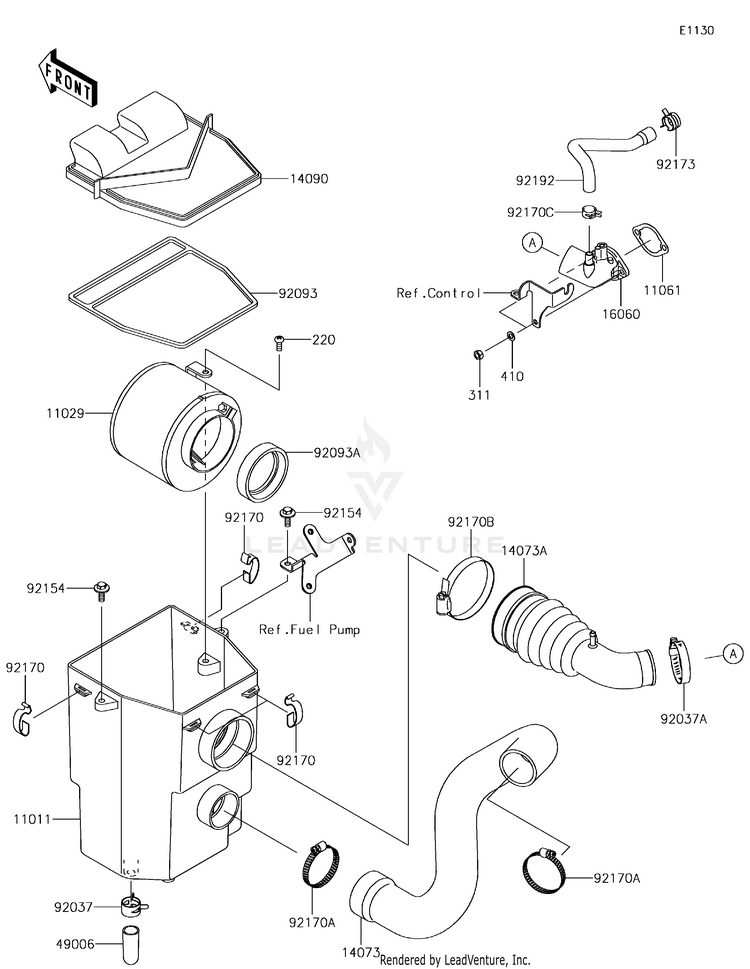 Air Cleaner(Khf-Kjf)(Us) Schematic