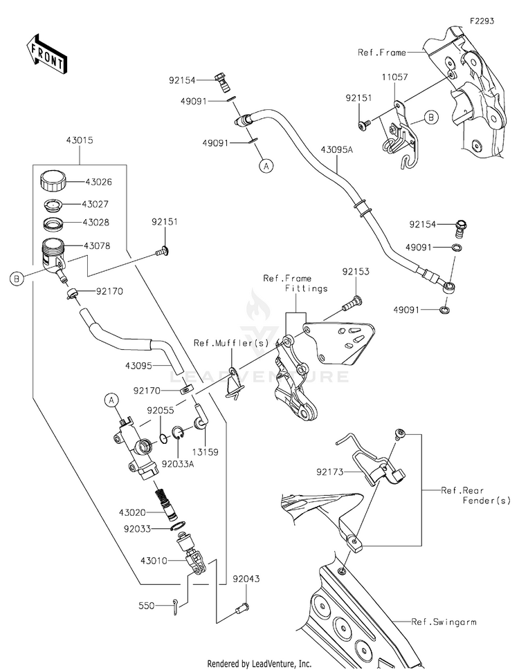 Rear Master Cylinder Schematic