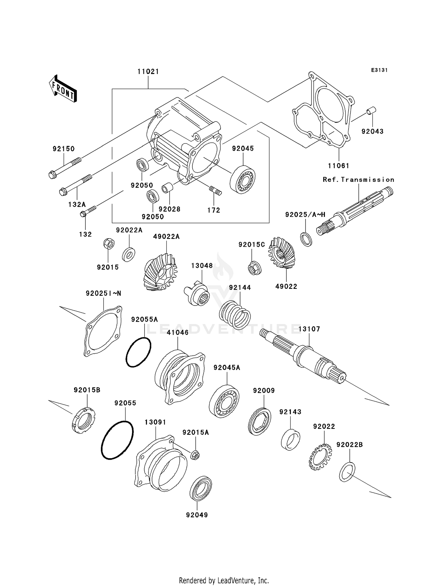 FRONT BEVEL GEAR