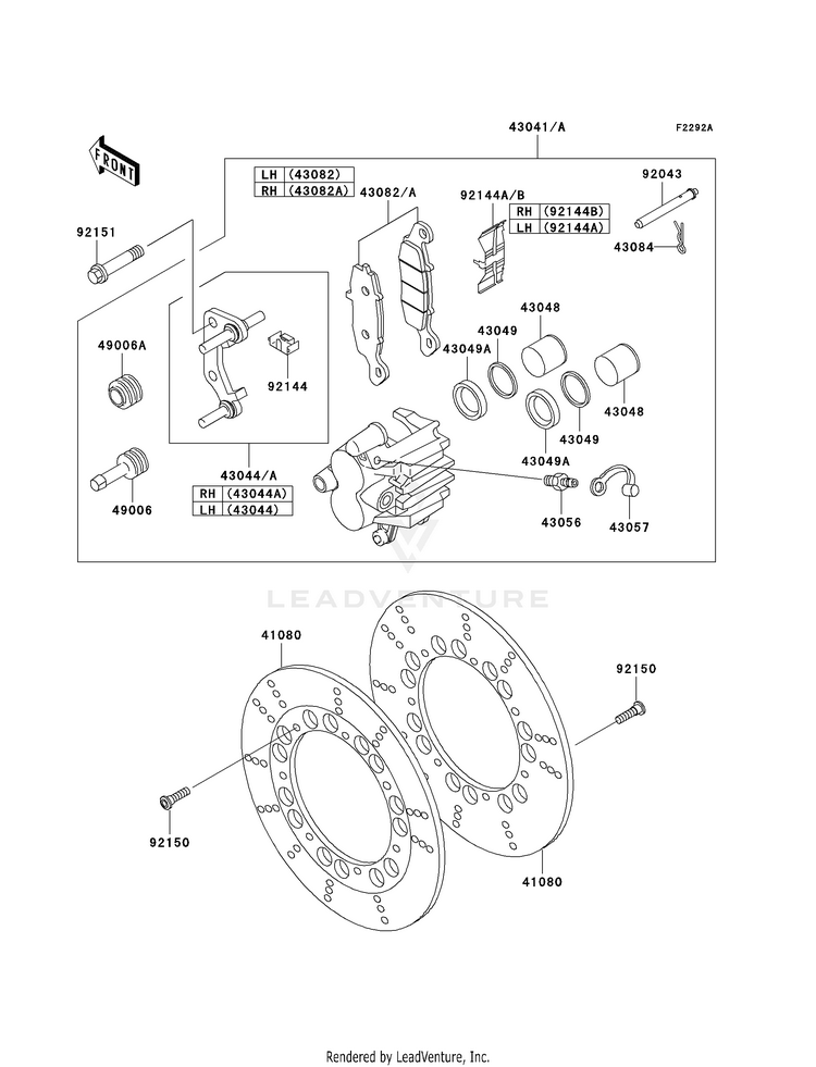 Front Brake (P21/P22) Schematic