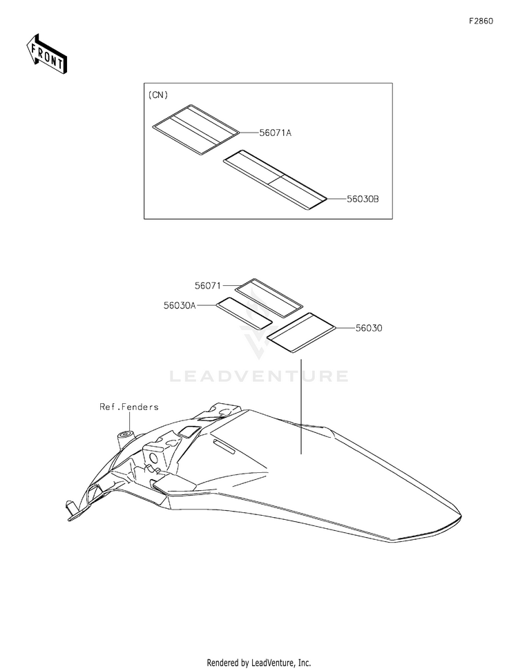 Labels KX450MRFAN KX450 50th Anniversary Edition (2024) Schematic