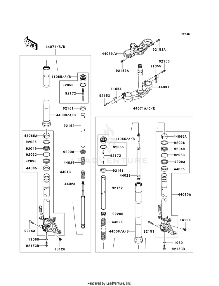 Front Fork Schematic