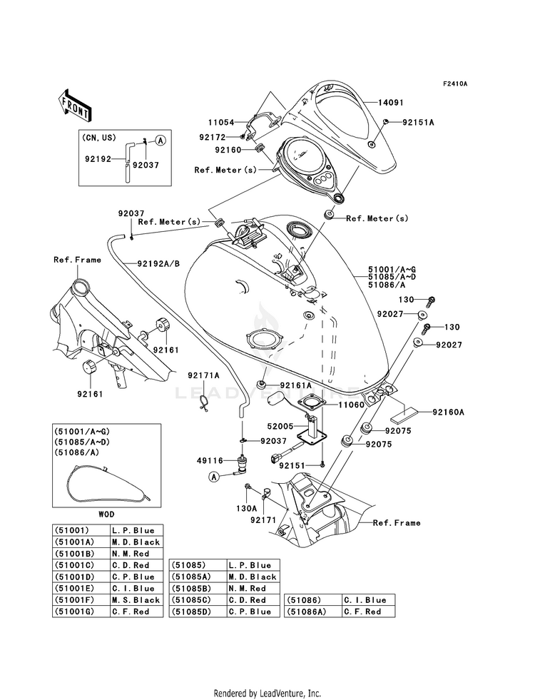 Fuel Tank (B8f-Baf) Schematic