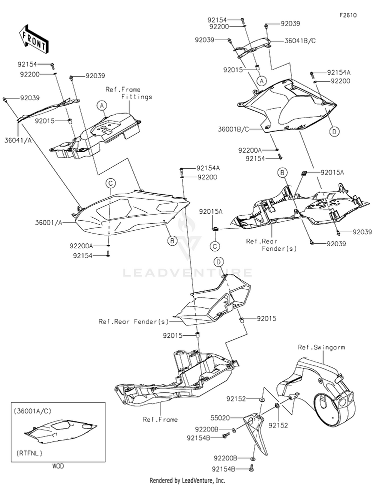 Side Covers/Chain Cover Schematic