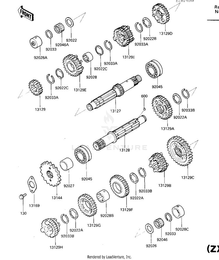 Transmission (Zx600ae051056-) Schematic