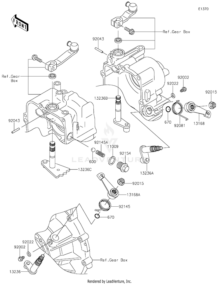Gear Change Mechanism Schematic