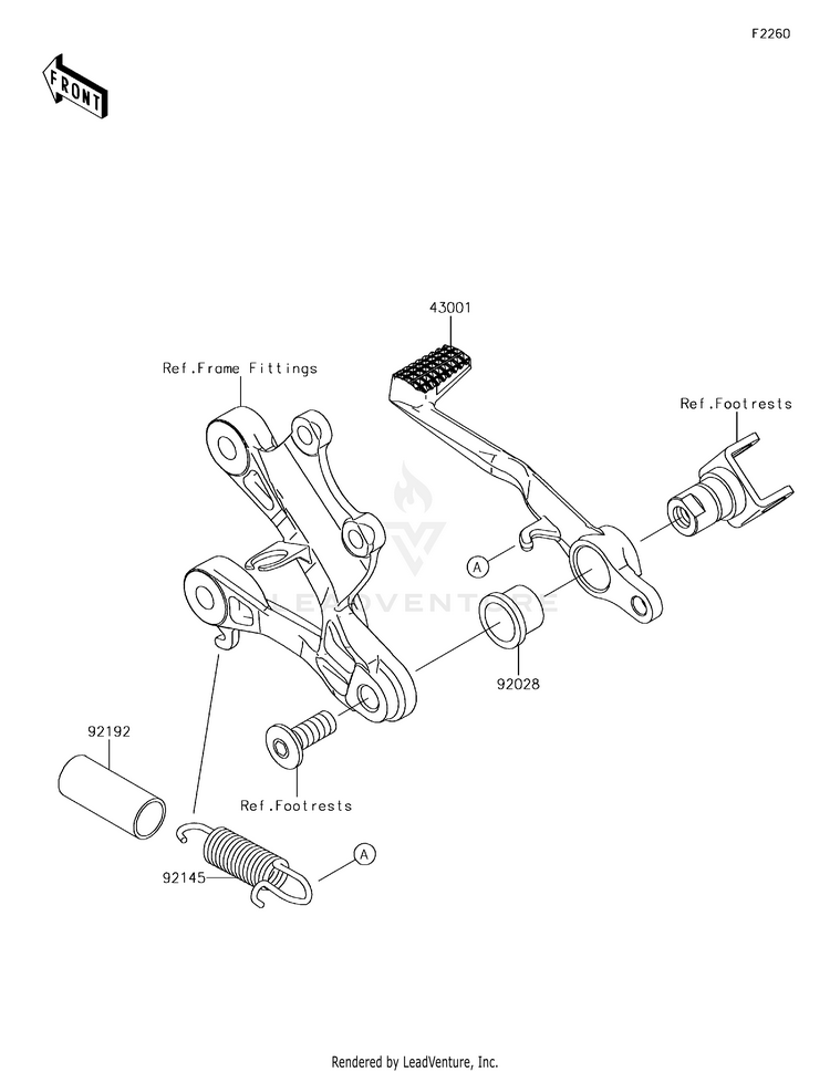Brake Pedal/Torque Link Schematic