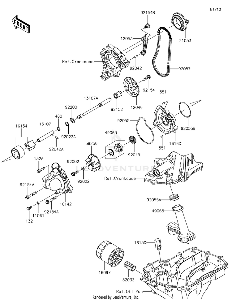Oil Pump/Oil Filter Schematic