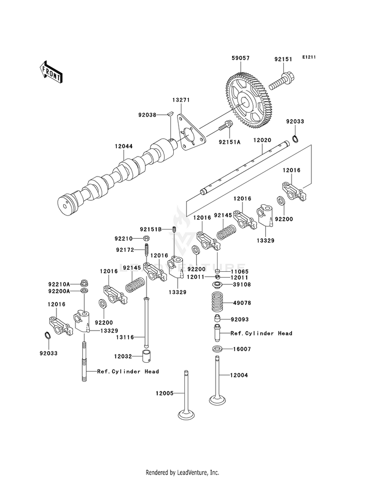 Valve(S)/Camshaft(S) Schematic