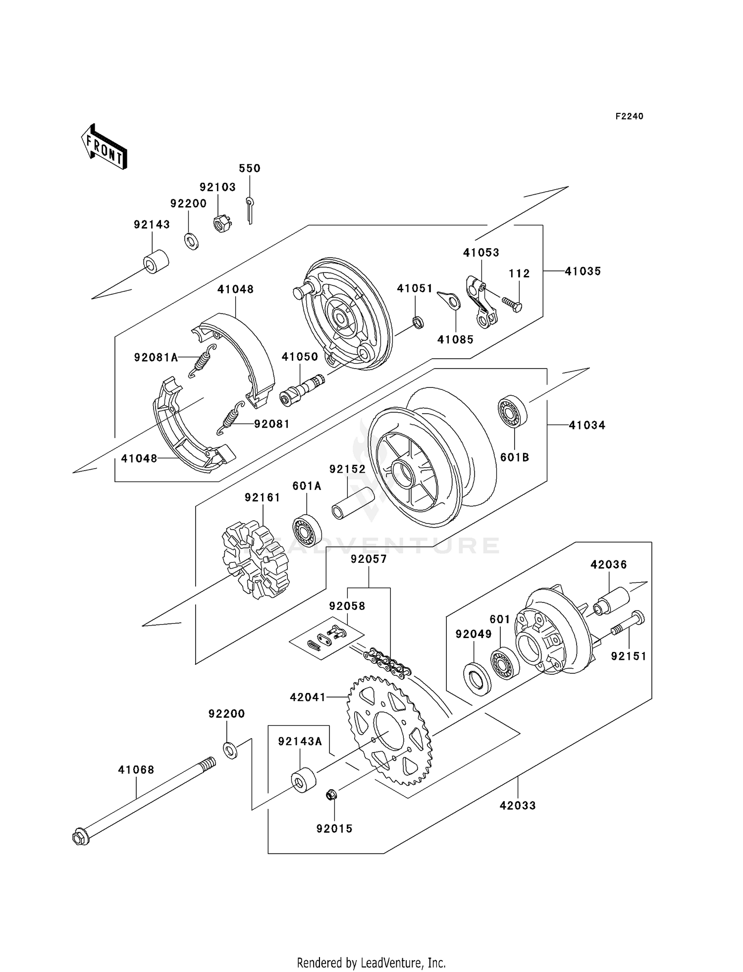 REAR WHEEL/CHAIN
