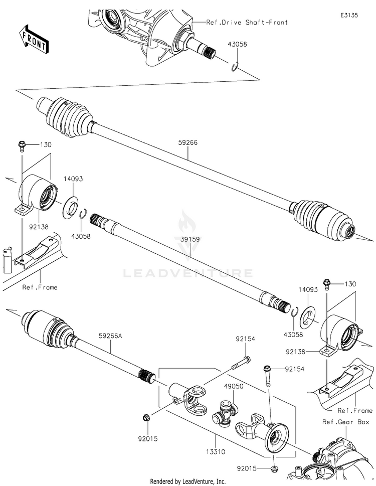 Drive Shaft-Propeller Schematic