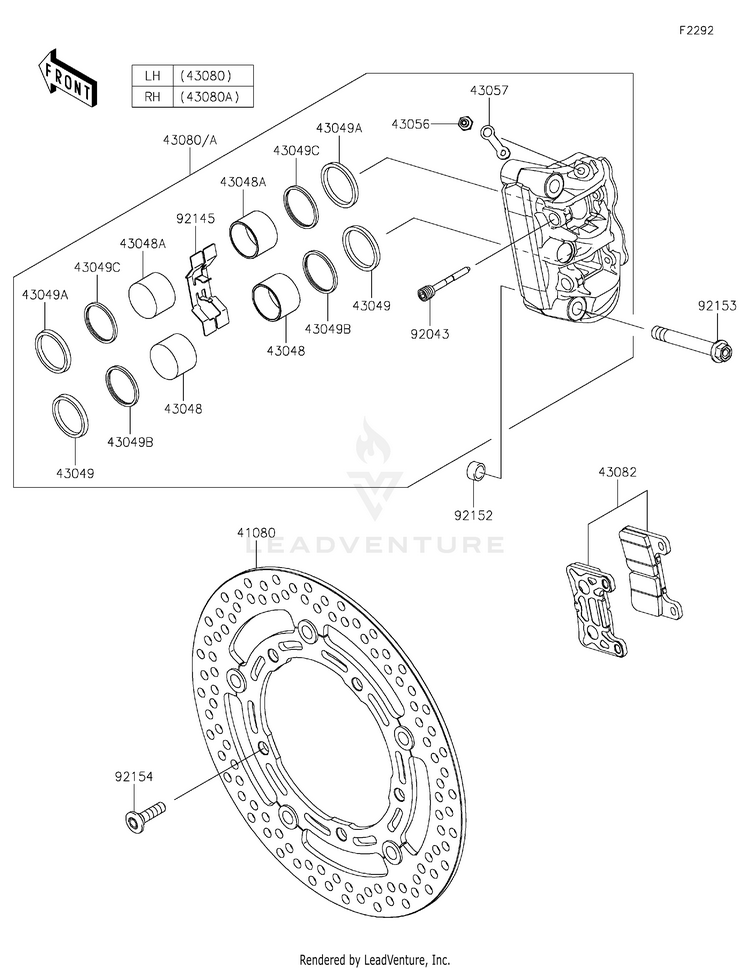 Front Brake Schematic
