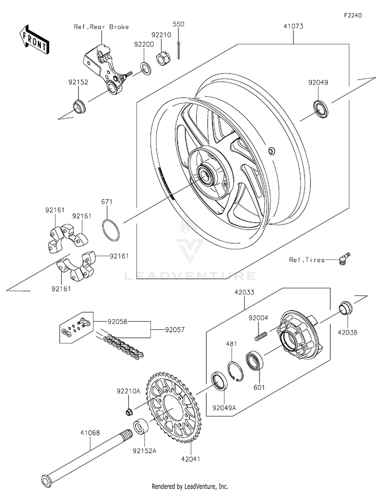 Rear Wheel/Chain Schematic
