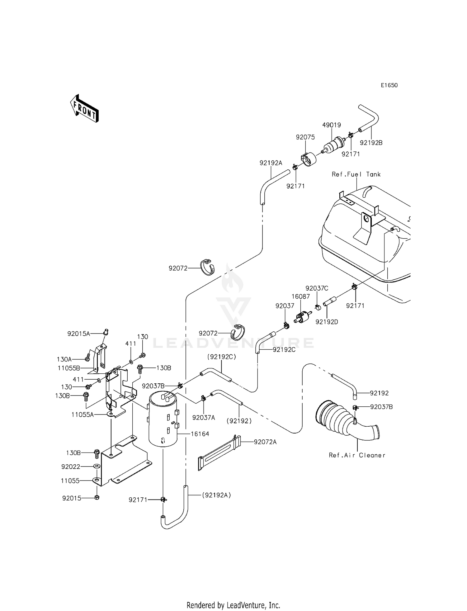 FUEL EVAPORATIVE SYSTEM (EBF)