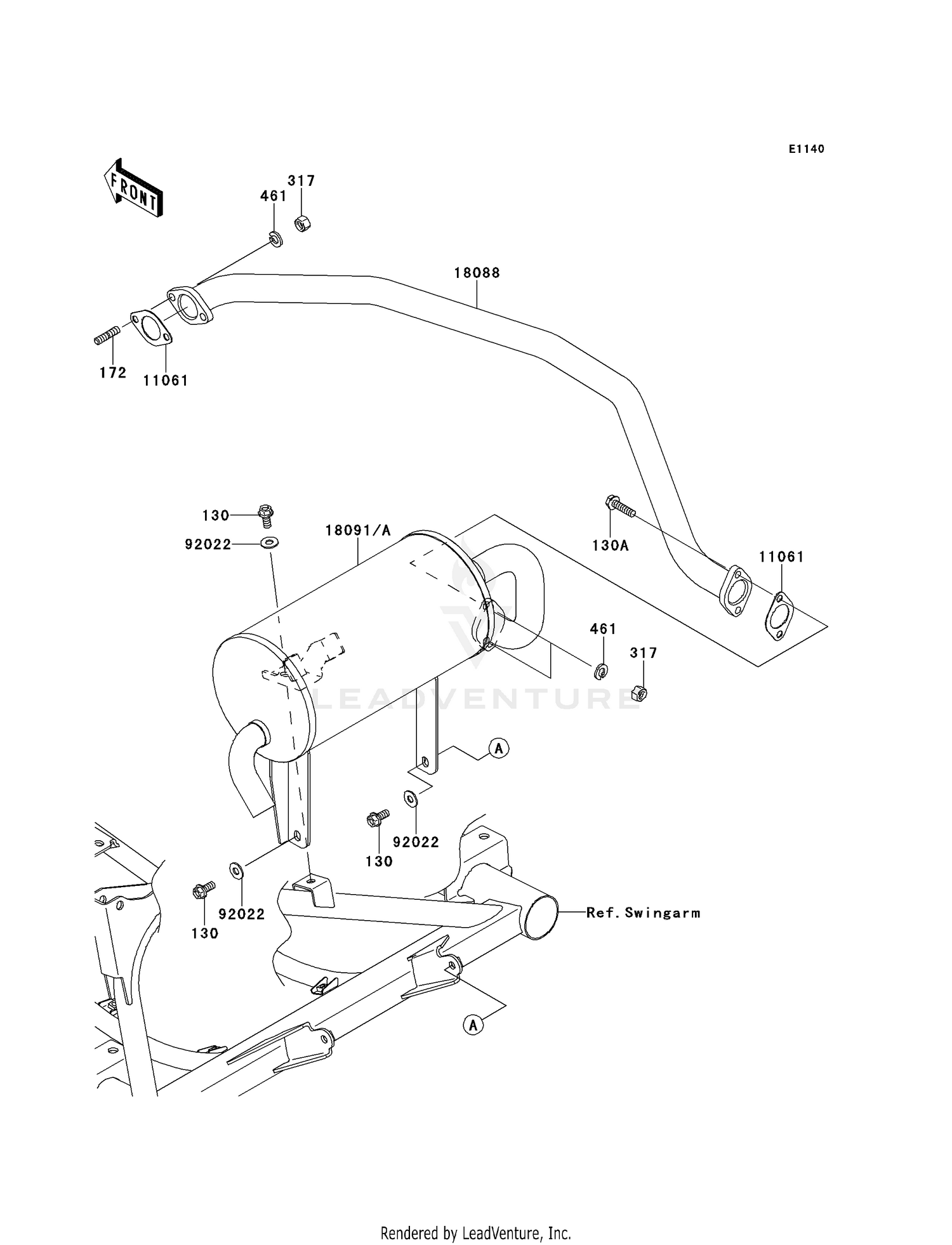 18091-0656 BODY-COMP-MUFFLER