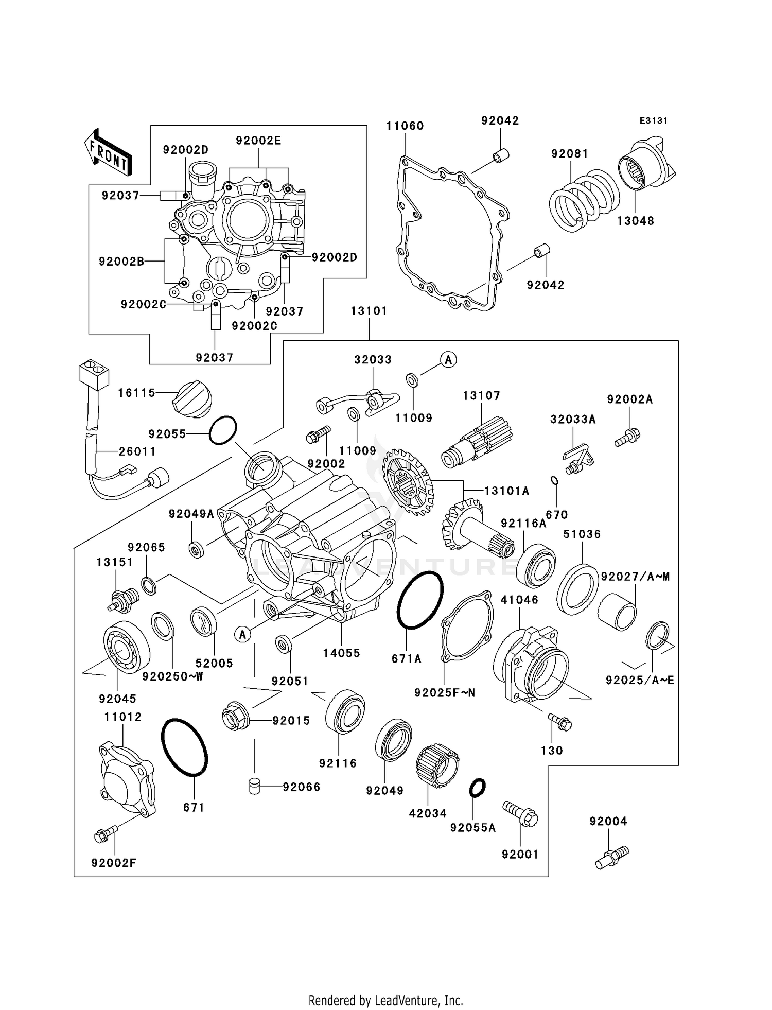 FRONT BEVEL GEAR