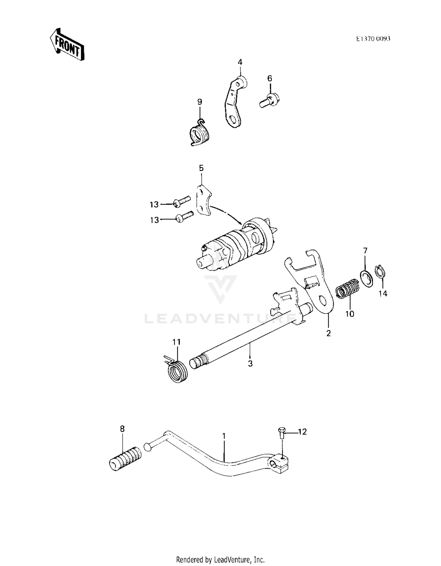GEAR CHANGE MECHANISM ('83 A2)