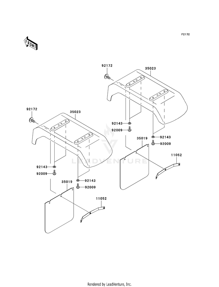 Rear Fender(S) Schematic